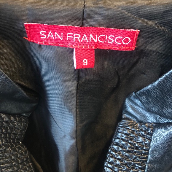 synthetic leather jacket - SanFrancisco - Size 9🖤 - Picture 4 of 4
